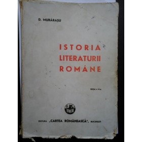  ISTORIA  LITERATURII  ROMANE  (1943)  -  D.  MURARASU  -